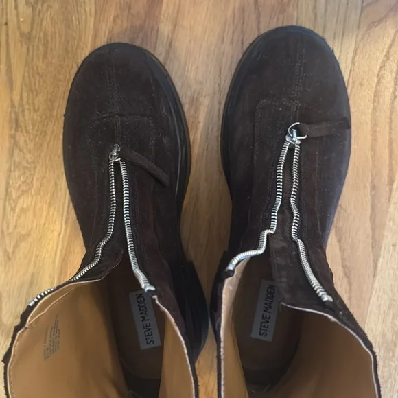 Women’s Brown Suede Boots - Picture 5 of 5